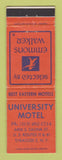 Matchbook Cover - University Motel Syracuse NY