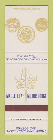 Matchbook Cover - Maple Leaf Motor Lodge Tonawanda NY SAMPLE