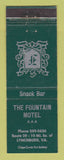 Matchbook Cover - Fountain Motel Lynchburg VA