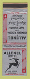 Matchbook Cover - Allenel Hotel Ann Arbor MI