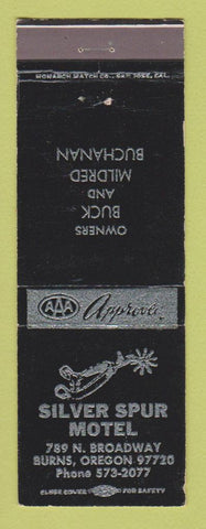 Matchbook Cover - Silver Spur Motel Burns OR
