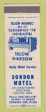 Matchbook Cover - Condon Motel Condon OR