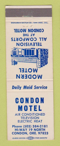 Matchbook Cover - Condon Motel Condon OR