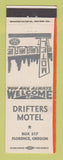 Matchbook Cover - Drifters Motel Florence OR