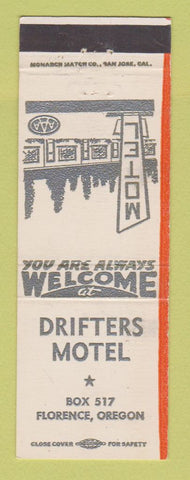 Matchbook Cover - Drifters Motel Florence OR