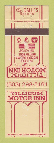 Matchbook Cover - Tillicum Motor Inn The Dalles OR WEAR