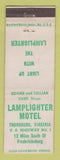 Matchbook Cover - Lamplighter Motel Thornburg VA