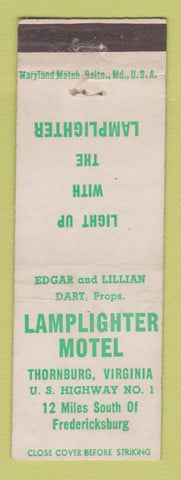 Matchbook Cover - Lamplighter Motel Thornburg VA