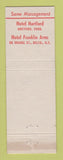 Matchbook Cover - Hotel Duncan New Haven CT