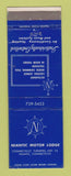 Matchbook Cover - Niantic Motor Lodge CT