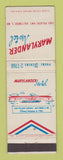 Matchbook Cover - Marylander Motel Baltimore MD