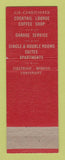 Matchbook Cover - Mount Royal Hotel Baltimore MD