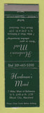 Matchbook Cover - Hardman's Motel Ellicott City MD