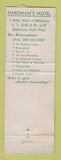 Matchbook Cover - Hardman's Motel Ellicott City MD