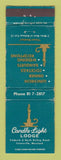Matchbook Cover - Candle Light Lodge Catonsville MD