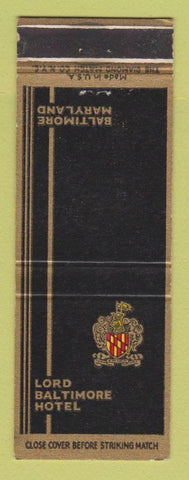 Matchbook Cover - Lord Baltimore Hotel Baltimore MD