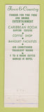 Matchbook Cover - Town & Country Congress Hotel ST Louis MO