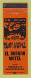 Matchbook Cover - El Dorado Motel Brookfield MO
