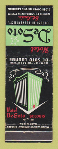 Matchbook Cover - Hotel DeSoto St Louis MO