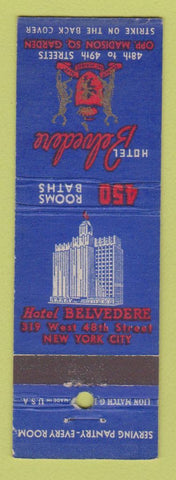 Matchbook Cover - Hotel Belvedere New York cIty