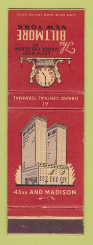Matchbook Cover - Biltmore Hotel New York City