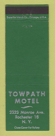 Matchbook Cover - Towpath Motel Rochester NY