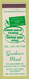 Matchbook Cover - Gauthier's Motel Saranac Lake NY