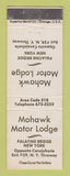 Matchbook Cover - Mohawk Motor Lodge Palatine Bridge NY