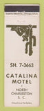 Matchbook Cover - Catalina Motel North Charleston SC