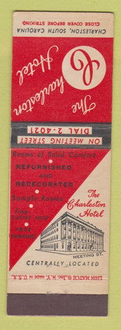 Matchbook Cover - Charleston Hotel SC