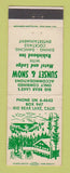 Matchbook Cover - Sunset & Snow Motel Big Bear Lake CA