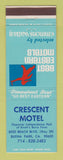 Matchbook Cover - Crescent Motel Buena Park CA