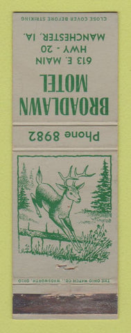 Matchbook Cover - Broadlawn Motel Manchester IA