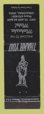 Matchbook Cover - Mahaska Motel Oskaloosa IA