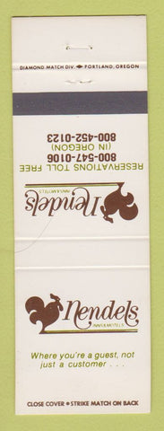 Matchbook Cover - Nendels Inns Motels  OR WA CHAIN