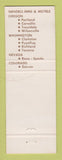 Matchbook Cover - Nendels Inns Motels  OR WA CHAIN