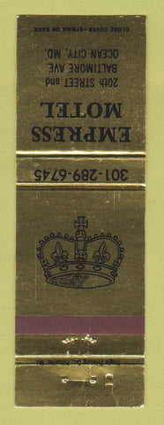 Matchbook Cover - Empress Motel Ocean City MD
