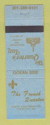 Matchbook Cover - French Quarter Ocean City MD