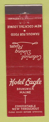 Matchbook Cover - Hotel Eagle Brunswick ME WEAR