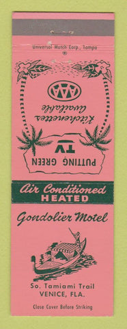 Matchbook Cover - Gondolier Motel Venice FL