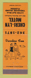 Matchbook Cover - Cheri Lyn Motel Treasure Island FL