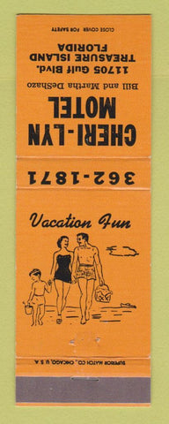 Matchbook Cover - Cheri Lyn Motel Treasure Island FL