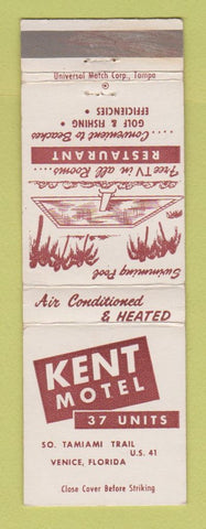 Matchbook Cover - Kent Motel Venice FL