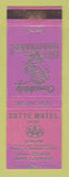 Matchbook Cover - Butte Motel Wray Colorado Eskimo WEAR