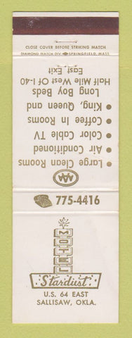 Matchbook Cover - Motel Stardust Sallisaw OK CREASE