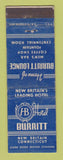 Matchbook Cover - Hotel Burritt New Britain CT