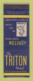 Matchbook Cover - Triton Hotel Miami Beach FL
