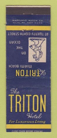 Matchbook Cover - Triton Hotel Miami Beach FL