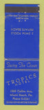Matchbook Cover - Tropics Hotel Miami Beach FL WORN