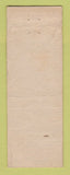 Matchbook Cover - Tropics Hotel Miami Beach FL WORN